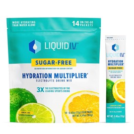 Liquid I.V. Sugar Free Hydration Multiplier Lemon Lime 14 sticks
