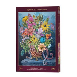 Art & Fable Puzzle Company Eyerises by Laine Bachman, 500 Piece Fine Artwork Premium Adult Jigsaw Puzzle