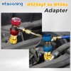 Mtsooning R1234yf to R134a Conversion Adapter,High/Low Pressure Side R134a to