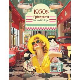 1950s Ephemera Cut and Collage: Diner. Roller Skates for Scrapbooking, Junk Journals, Paper Crafts, Art Journaling, Card Making, Decoupage, Collage ... Media, School Art Projects, Vision Boards