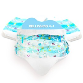 Bambino Bellissimo Landign Zone Printed Adult Diapers - 48 Count (Large 38'' - 50'')