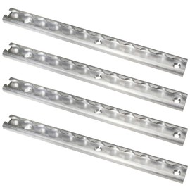 US Cargo Control Aluminum L Track, 12 Inch Length Airline Track, Perfect For Securing Motorcycles, ATVs, Utility Tractors and More, Use On Pickup Trucks, Vans, Or Enclosed Trailers, 4 Pack