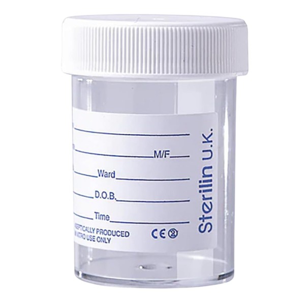 The Labsales Company 10 x Sterilin Urine Sample Bottles Specimen