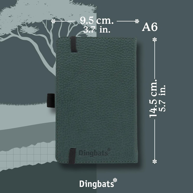 Dingbats* - Wildlife Squared Pocket Notebook A6 - PU Leather