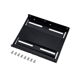 BIGtec Hard Drive Adapter SSD HDD Mounting Frame 2.5 Inch to 3.5 Inch Mobile Frame PC Computer Holder Rails Mounting Frame Black Metal