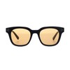 WANAKA Noir Solis Trendy Square Sunglasses for Women Men, TR90