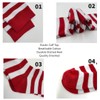 COUVER Women Thin Striped Cotton Tube Socks Long Stretch Soft