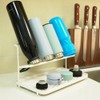 L-WASH Bottle Drying Rack with Drain Tray, 12.4 x 7.09