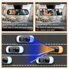 HmmtyRack Rear View Mirror, Chrome Anti-glare Panoramic Rear Mirrors Universal
