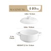 MALACASA Mini Cocotte Set - 14 OZ Small Casserole Dishes
