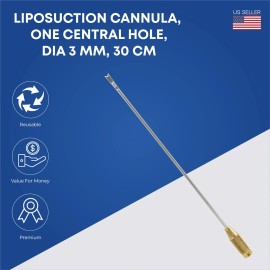 Stellmacher Instruments Inc Liposuction Cannulas 1 Central Hole 3mmx30cm Fat Transfer German Grade