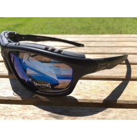 Choppers CP92804 Padded Foam Sunglasses Motorcycle ATV Glasses Black Mirror B2