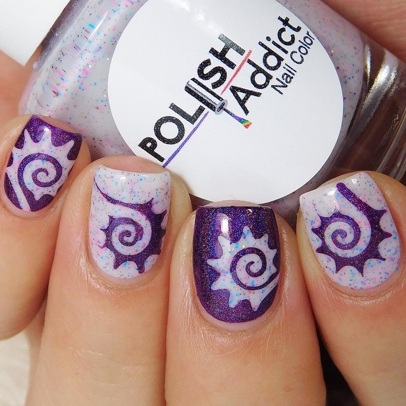 Whats Up Nails - Tribal Sun Vinyl Stencils for Nail