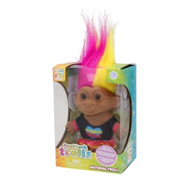Good Luck Trolls 4" Dolls | Rockstar Troll Doll | 80's Glam Fusion | Rainbow Troll Figures | Nostalgic Troll Toys for Best Playtime Fun | Collectible Troll Figures Doll- Fashionable Trolls Toys