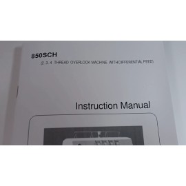 Singer 850SH Serger Manual Instructions,  (Repr.)