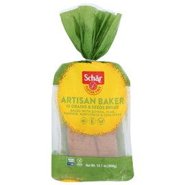 Schar Gluten Free Artisan Baker 10 Grain & Seeds Bread, 6 Count