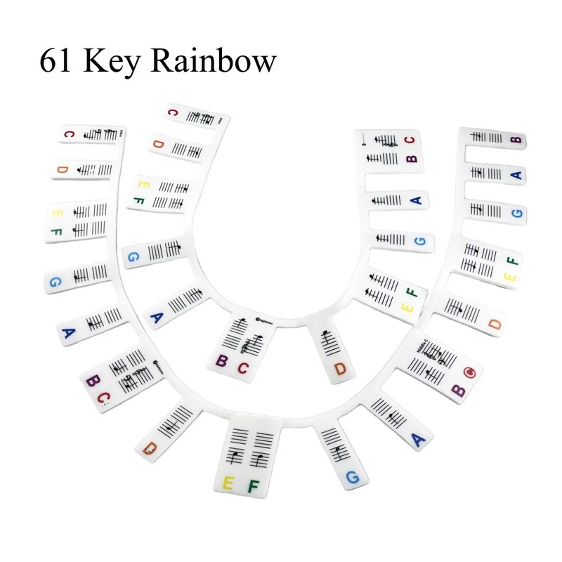 Silicone Piano Keyboard Note Labels for Beginners – Reusable Removable