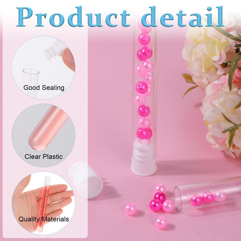 200 Pack Clear Plastic Test Tubes 12 ml Test Tubes