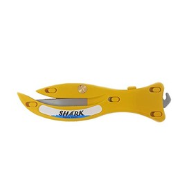 Shark Enclosed Blade Safety Box Cutter with Retractable Hook - (Yellow)