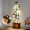 Vsoke Plant Stand with Grow Lights-6 Tiered Plant Shelf Indoor,