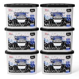 W&E Choice Moisture Absorbers with Activated Charcoal, Portable Dehumidifier for Closet & Bathrooms, Kitchen, Humidity Absorber Odor Eliminator Absorber 6 Pack