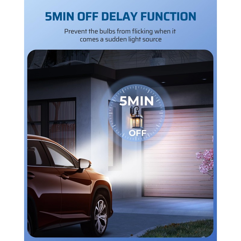 DEWENWILS Light Sensor Socket 2 Pack, Automatic Dusk to Dawn