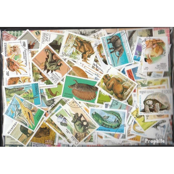Prophila Collection Motifs 500 Different Prehistoric Animals Stamps (Stamps for