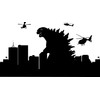 Godzilla Attacking The City Wall Decal Sticker 40" Wide x
