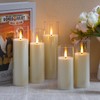 Yeelida Acrylic Flameless Flickering Candles with Remote Control and Timer,