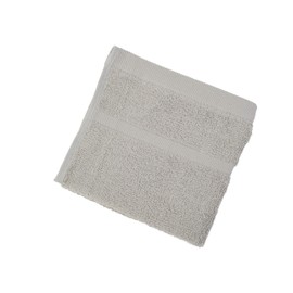 Gözze - Flannel Set of 4, Soft and Absorbent, 100% Cotton, 30 x 30 cm, Silver