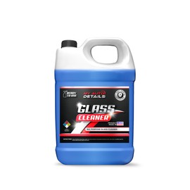 Streak-Free Glass Cleaner for Car Detailing, Ammonia-Free, Tint Safe, Body Shop Approved, Crystal Clear Windows & Mirrors, Made in USA, 1 Gallon