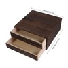 TEHAUX 1pc Desktop Drawer Organizer Retro Design Storage Box for