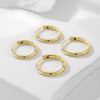 Hinvan 4 Pairs Small Gold Hoop Earrings for Women Girls