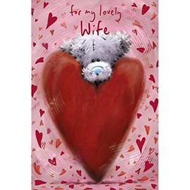 Me To You Bear Lovely Wife Softly Drawn Valentine's Day Card