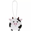 6 Farm Cow Mini Christmas Ornaments - 1.87 Inches