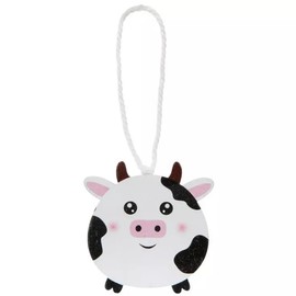 6 Farm Cow Mini Christmas Ornaments - 1.87 Inches