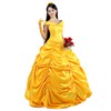 Princess Dress Palace Prom Dress Yellow Cloak Adult(L)