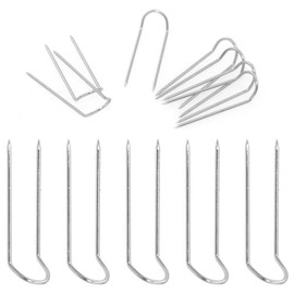 Lind Kitchen 50PCS 23mm U-Shaped Stainless Steel Sewing Pins Multipurpose Straight Pins U-pins Fork Pins Needlecrafts Pins Double Blocking Pins Stainless Steel Sewing Pins ht Pins