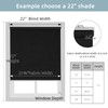 ChrisDowa Cordless Blackout Roller Shade with Spring System Room Darkening