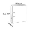 Exacompta 918400B Folder (Polypropylene, Spine 80 mm, A4, 2 Rings)