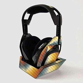 MightySkins Carbon Fiber Skin For ASTRO Gaming A50 Wireless Headphones + Base Station - Eye Of The Storm | Protective, Durable Textured Carbon Fiber Finish | Easy To Apply | Made in the USA