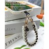YJUBAOA 2 pcs Beaded Pearls Phone Wrist Strap, Detachable CellPhone