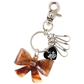 Milkfed RIBBON Keychain, Women's, Braun