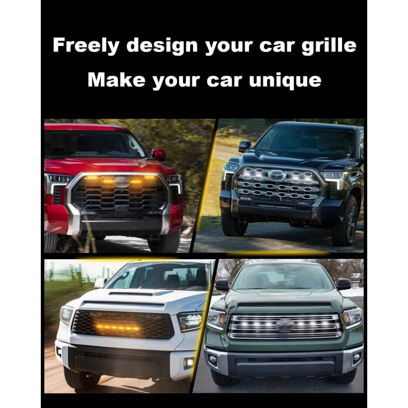 Sidi LED Grill Lights for 2019-2024 2025 Toyota Tundra Raptor