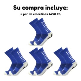 Set 4 Par Calceta Media Antideslizante Tipo Trusox Deporte