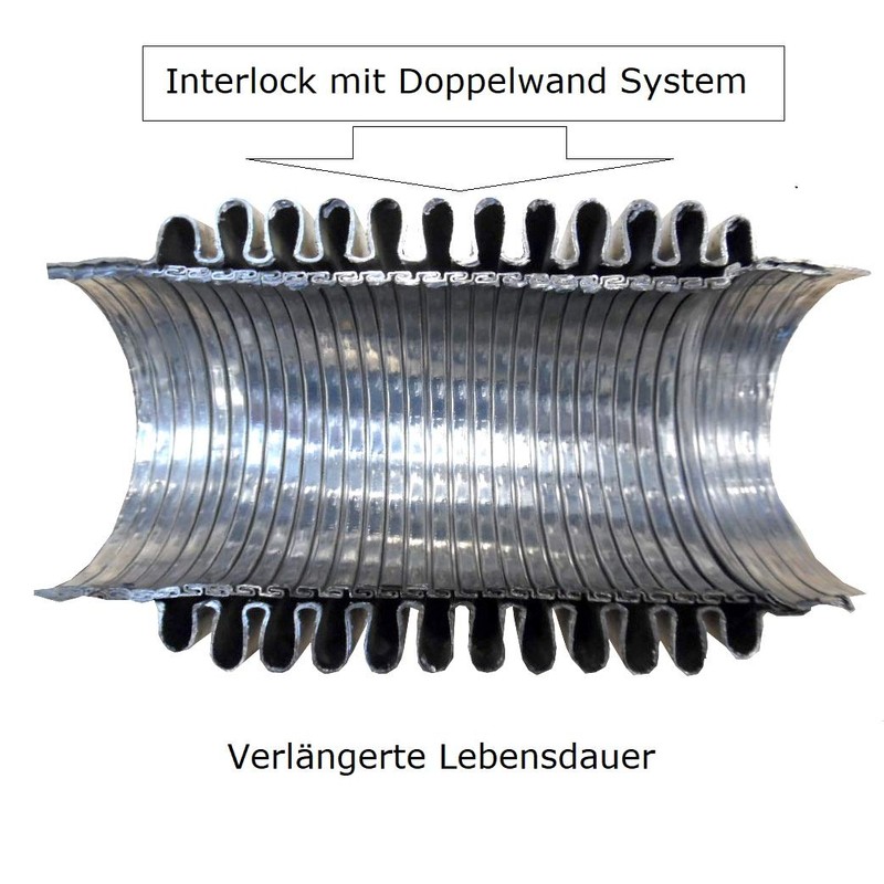 Interlock Flex Pipe, Flex Part, Flexible Pipe Exhaust, Trouser Pipe
