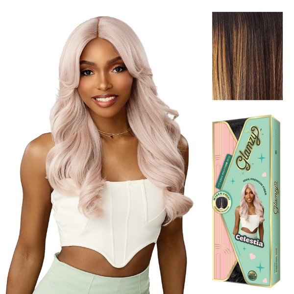 Sensationnel Glamzy Lace Part Wigs - Celestia Glueless Hand Tied