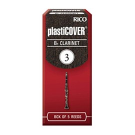 Rico Plasticover Bb Clarinet Reeds, Strength 3.5, 5-pack