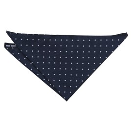 DQT Polka Dot Wedding Party Pocket Square Handkerchief - Navy Blue