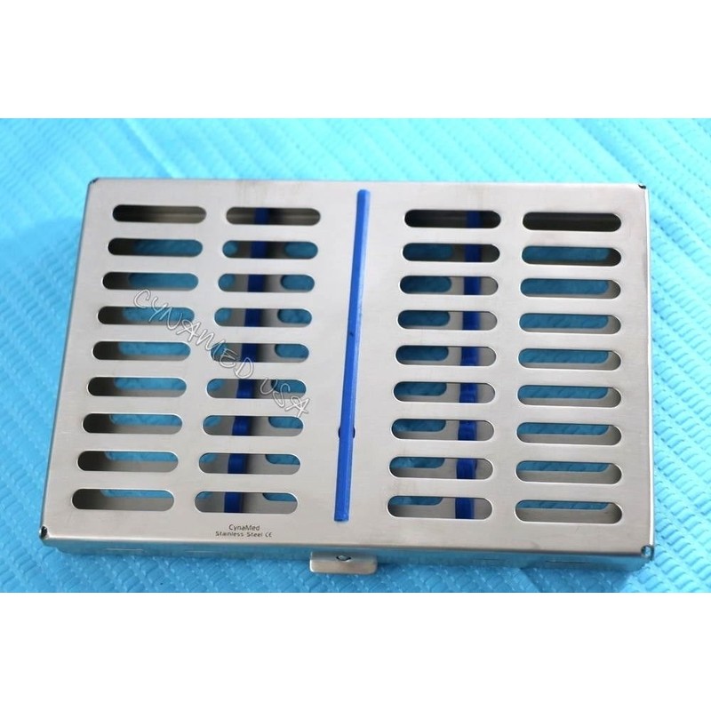 Dental Heavy Duty Autoclave Sterilization Cassette Rack Box Tray for